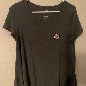 american eagle sunflower patch tee